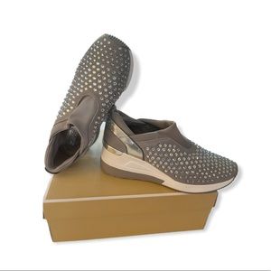 Michael Kors Maloy Trainer Mesh Hot Fix Grey 9